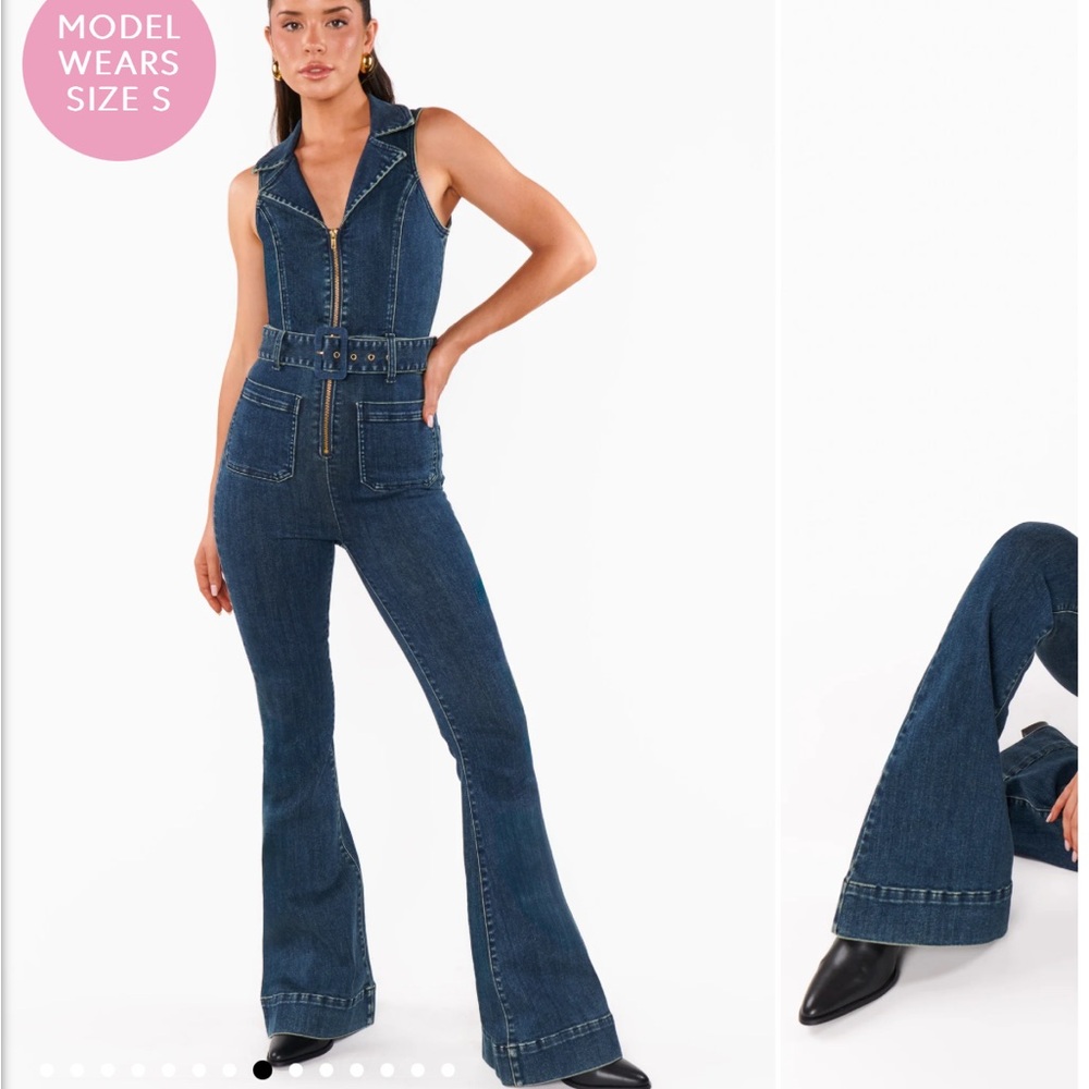 NWT Show Me Your Mumu denim “Jacksonville Jumpsuit”